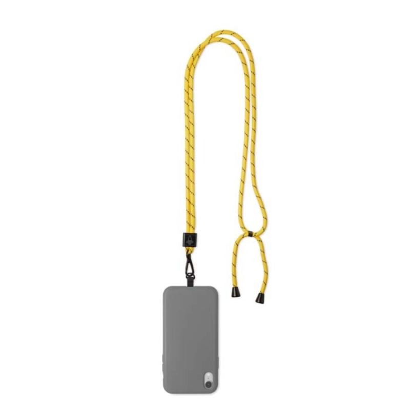 Okrągła smycz na telefon crossbody - 150 cm z własnym nadrukiem, logo AMC GROUP