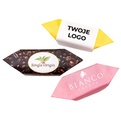 Krówki reklamowe z Milanówka - 1 kg z logo firmy, własnym nadrukiem AMC GROUP