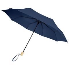 Składany wiatroodporny parasol 51 cm z PET z recyklingu Birgit-44925