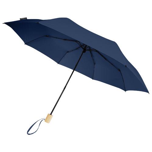 Składany wiatroodporny parasol 51 cm z PET z recyklingu Birgit-44925