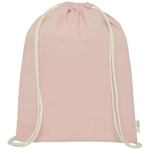 Orissa 100 g/m2 organic cotton drawstring bag 5L-32026