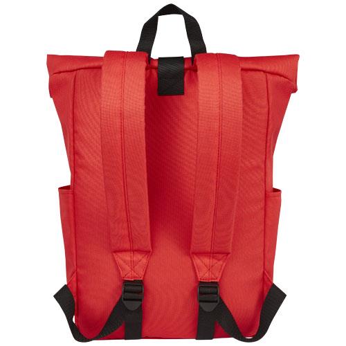 Byron plecak na laptopa 15,6 cala z tworzywa RPET z certyfikatem GRS z zawijanym zamknięciem, 18 l-51590