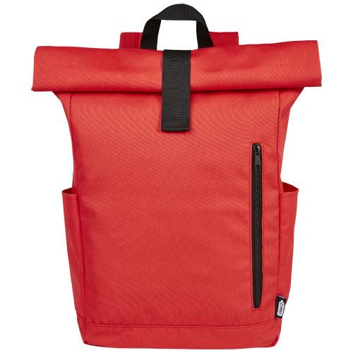 Byron plecak na laptopa 15,6 cala z tworzywa RPET z certyfikatem GRS z zawijanym zamknięciem, 18 l-51589