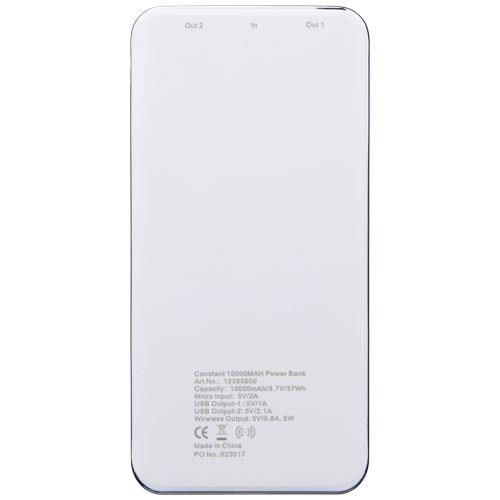 Bezprzewodowy powerbank 10000 mAh Constant z wyświetlaczem LED-32231