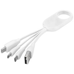 Kabel do ładowania z końcówką USB typu C 4w1 Troup-32313