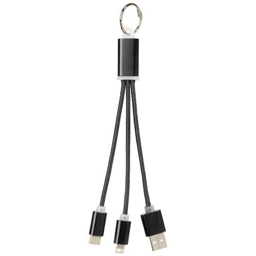 Kabel do ładowania 3w1 Metal z kółkiem na klucze-32368