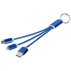 Kabel do ładowania 3w1 Metal z kółkiem na klucze-32371