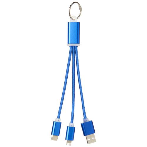 Kabel do ładowania 3w1 Metal z kółkiem na klucze-32372