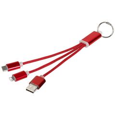 Kabel do ładowania 3w1 Metal z kółkiem na klucze-32373