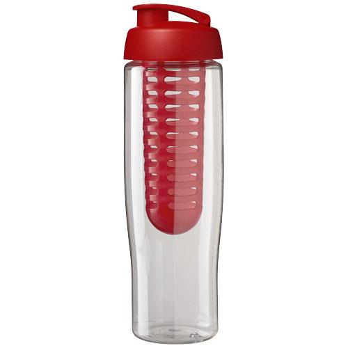 Bidon H2O Tempo® o pojemności 700 ml z wieczkiem zaciskowym zmożliwością przyrządzania wody smakowej-32900