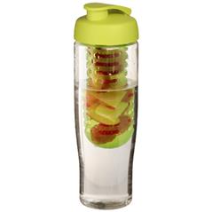 Bidon H2O Tempo® o pojemności 700 ml z wieczkiem zaciskowym zmożliwością przyrządzania wody smakowej-32902