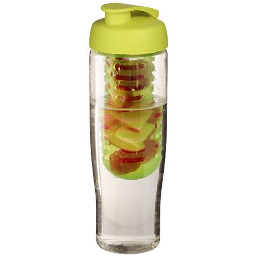 Bidon H2O Tempo® o pojemności 700 ml z wieczkiem zaciskowym zmożliwością przyrządzania wody smakowej-32902