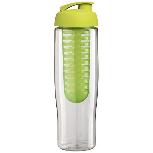 Bidon H2O Tempo® o pojemności 700 ml z wieczkiem zaciskowym zmożliwością przyrządzania wody smakowej-32904