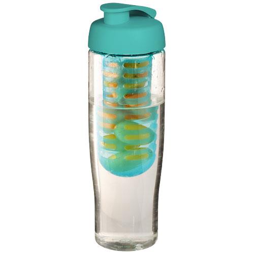 Bidon H2O Tempo® o pojemności 700 ml z wieczkiem zaciskowym zmożliwością przyrządzania wody smakowej-32905
