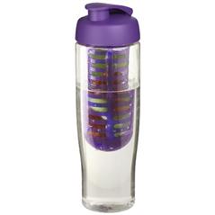 Bidon H2O Tempo® o pojemności 700 ml z wieczkiem zaciskowym zmożliwością przyrządzania wody smakowej-32908