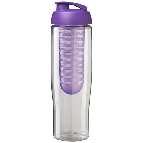 Bidon H2O Tempo® o pojemności 700 ml z wieczkiem zaciskowym zmożliwością przyrządzania wody smakowej-32909