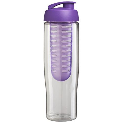 Bidon H2O Tempo® o pojemności 700 ml z wieczkiem zaciskowym zmożliwością przyrządzania wody smakowej-32910