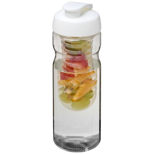 Bidon H2O Base® z wieczkiem na zacisk o pojemności 650 ml zmożliwością przyrządzania wody smakowej-33102