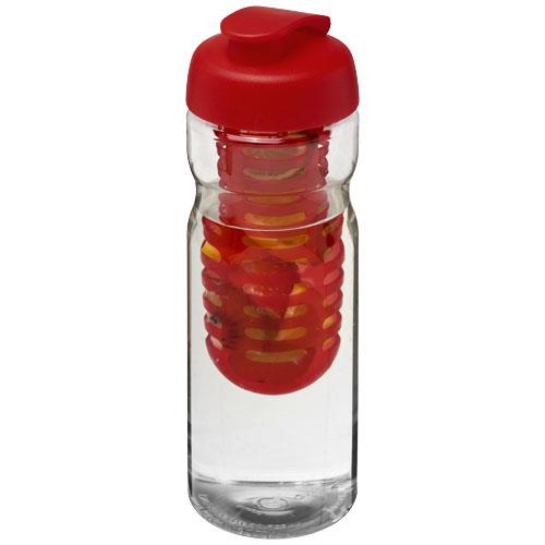 Bidon H2O Base® z wieczkiem na zacisk o pojemności 650 ml zmożliwością przyrządzania wody smakowej-33108
