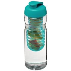 Bidon H2O Base® z wieczkiem na zacisk o pojemności 650 ml zmożliwością przyrządzania wody smakowej-33114