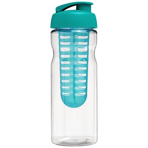 Bidon H2O Base® z wieczkiem na zacisk o pojemności 650 ml zmożliwością przyrządzania wody smakowej-33116
