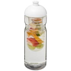 Bidon H2O Base® z wypukłym wieczkiem o pojemności 650 ml z możliwością przyrządzania wody smakowej-33166