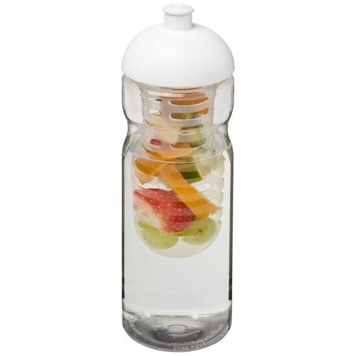 Bidon H2O Base® z wypukłym wieczkiem o pojemności 650 ml z możliwością przyrządzania wody smakowej-33166