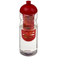 Bidon H2O Base® z wypukłym wieczkiem o pojemności 650 ml z możliwością przyrządzania wody smakowej-33170