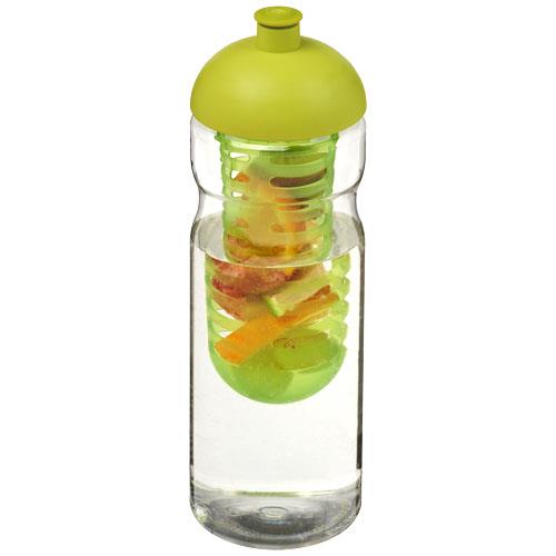 Bidon H2O Base® z wypukłym wieczkiem o pojemności 650 ml z możliwością przyrządzania wody smakowej-33172