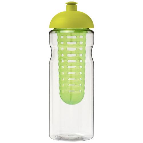 Bidon H2O Base® z wypukłym wieczkiem o pojemności 650 ml z możliwością przyrządzania wody smakowej-33173