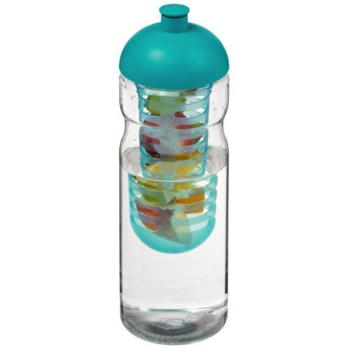 Bidon H2O Base® z wypukłym wieczkiem o pojemności 650 ml z możliwością przyrządzania wody smakowej-33174
