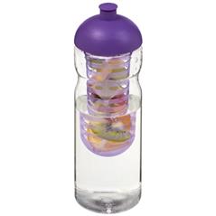 Bidon H2O Base® z wypukłym wieczkiem o pojemności 650 ml z możliwością przyrządzania wody smakowej-33176