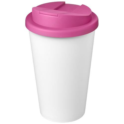Kubek Americano® Eco z recyklingu o pojemności 350 ml z pokrywą odporną na zalanie-44691