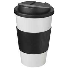 Americano® 350 ml tumbler with grip & spill-proof lid-42444