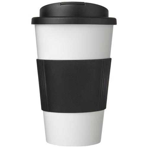 Americano® 350 ml tumbler with grip & spill-proof lid-42445