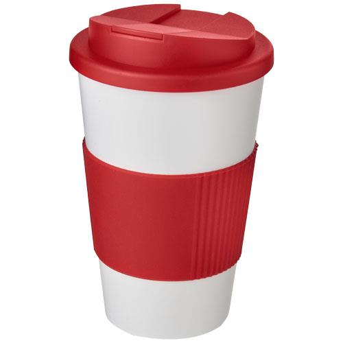 Americano® 350 ml tumbler with grip & spill-proof lid-42448