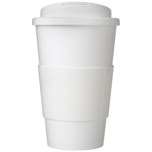 Americano® 350 ml tumbler with grip & spill-proof lid-42451