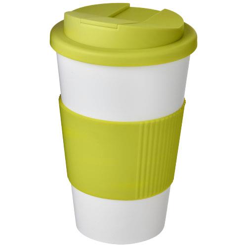 Americano® 350 ml tumbler with grip & spill-proof lid-42454