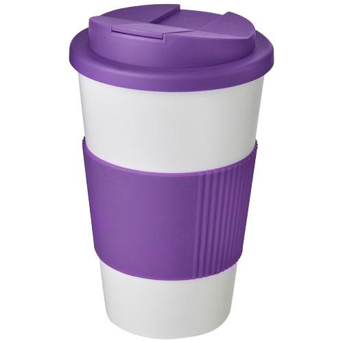 Americano® 350 ml tumbler with grip & spill-proof lid-42458