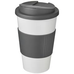 Americano® 350 ml tumbler with grip & spill-proof lid-42460