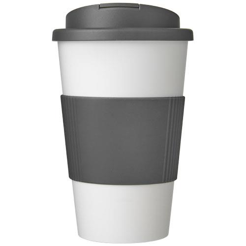 Americano® 350 ml tumbler with grip & spill-proof lid-42461