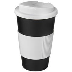 Americano® 350 ml tumbler with grip & spill-proof lid-42462