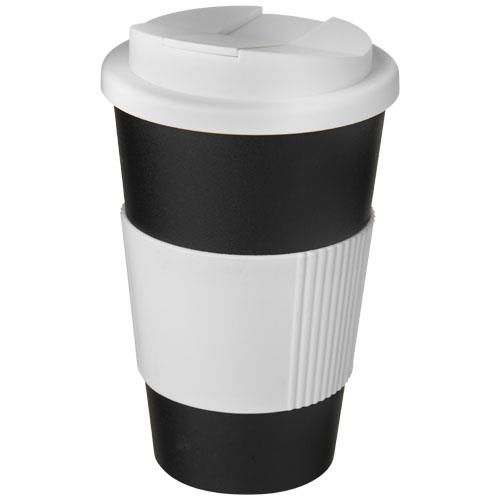 Americano® 350 ml tumbler with grip & spill-proof lid-42462