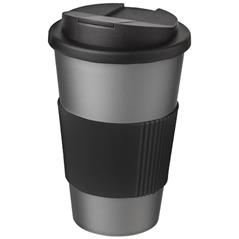 Americano® 350 ml tumbler with grip & spill-proof lid-42464