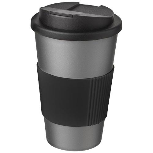 Americano® 350 ml tumbler with grip & spill-proof lid-42464