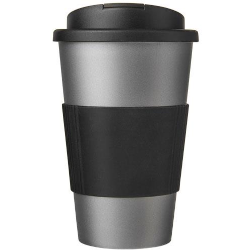 Americano® 350 ml tumbler with grip & spill-proof lid-42465