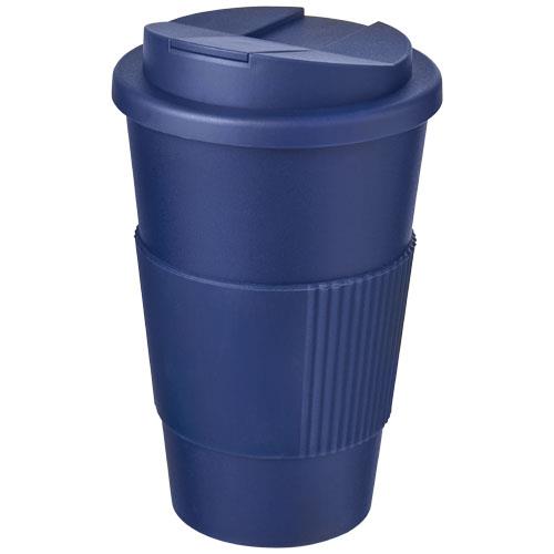 Americano® 350 ml tumbler with grip & spill-proof lid-42466