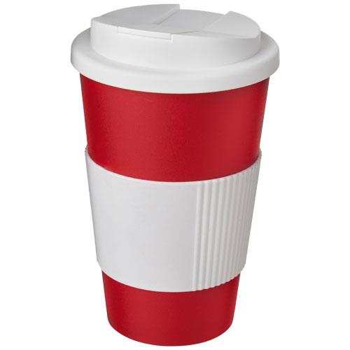 Americano® 350 ml tumbler with grip & spill-proof lid-42468