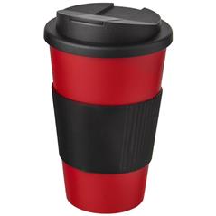 Americano® 350 ml tumbler with grip & spill-proof lid-42470