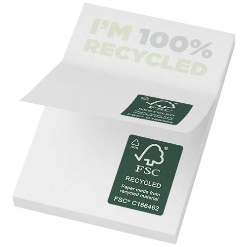 Karteczki samoprzylepne z recyklingu o wymiarach 50 x 75 mm Sticky-Mate® -46234